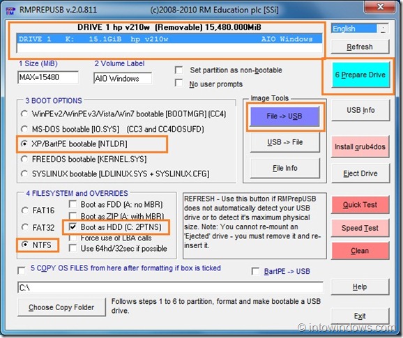 Create Multiboot USB Flash Drive With Windows 7 and XP Step 4