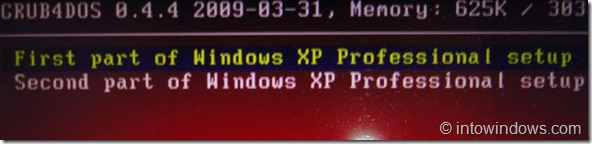 XP Setup Screen