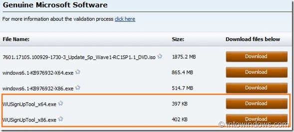 Install Windows 7 SP1 RC via Windows Update step1