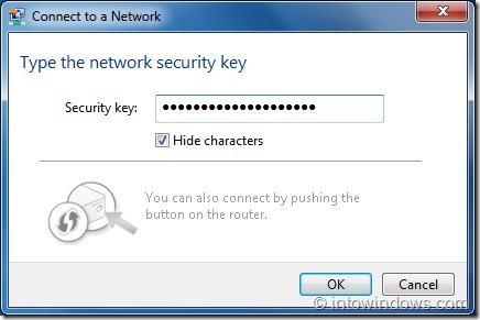 Connect Windows 7 Wireless Network Step3