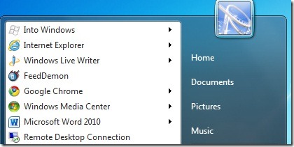 Add Websites To Start Menu Using Internet Explorer 9