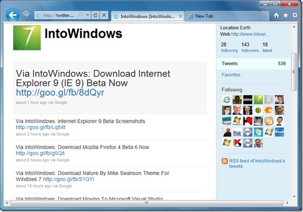 Pin websties to Windows 7 Taskbar using IE9