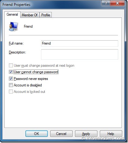 Prevent Users From Changing Password In Windows 7 step4