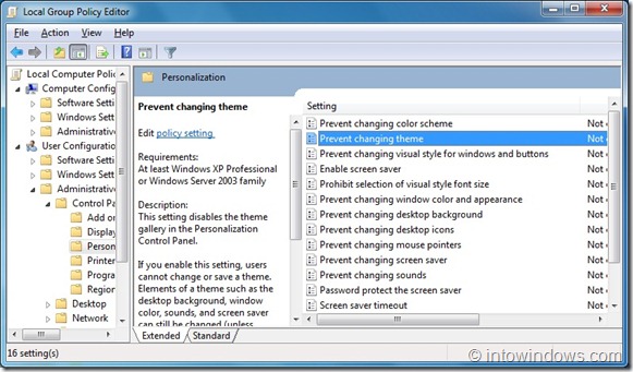 Prevent Users From Changing Windows 7 Theme Using Group Policy2