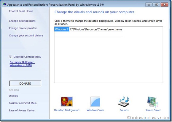 Personalization Panel for Windows 7[4]