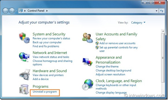 Disable search feature in Windows 7 guide2