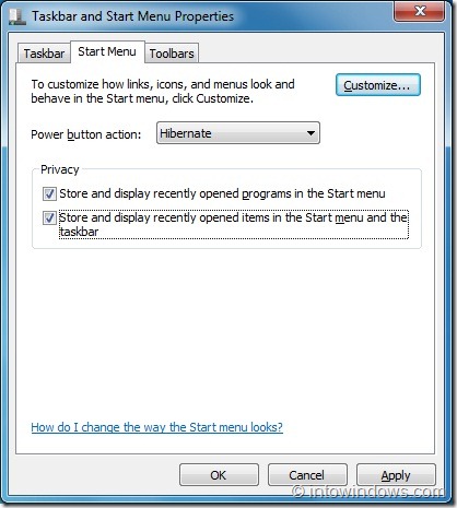 Clear Jump List Recent Items In Windows 7 guide5