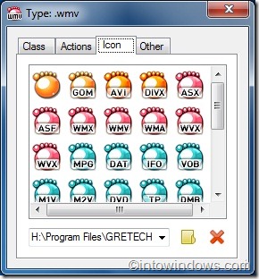 Change file type icon in windows 7