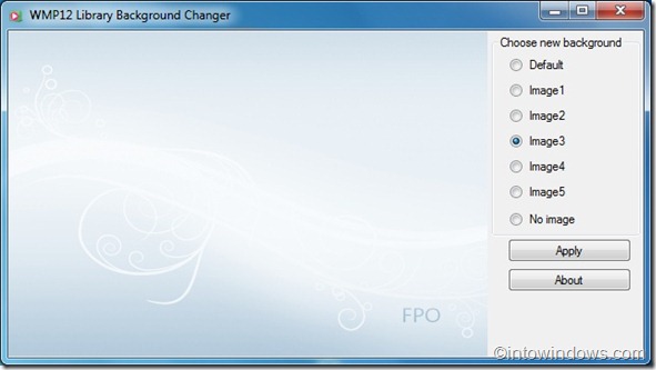 WMP12 Library Background Changer2