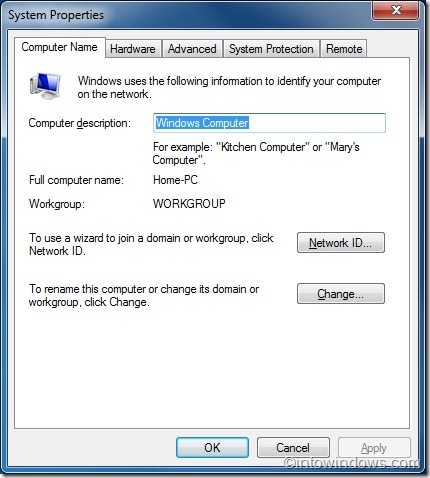 Enable Remote Desktop in Windows 7