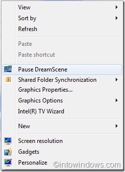 Enabling DreamScene in Windows 7