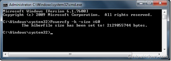 Reduce Hiberfile file size in Windows 7 guide