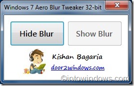 Make Border Transparent in Windows 7