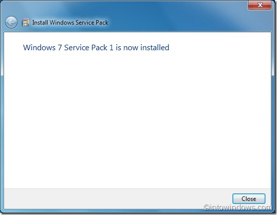 Installing Windows 7 sp1