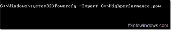 import power plan in windows 7