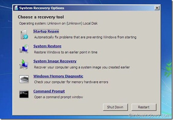 repair windows 7 from usb flash drive