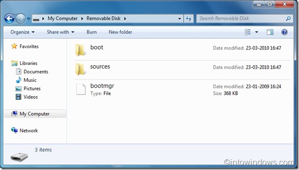 repair windows 7 using USB flash drive