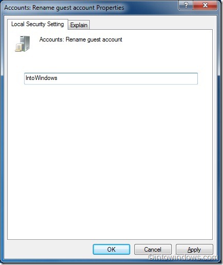 Rename Guest Account in Windows 7 guide