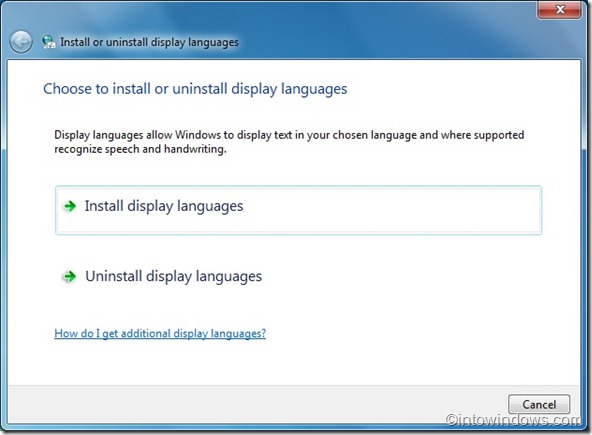 Install language packs in windows 7