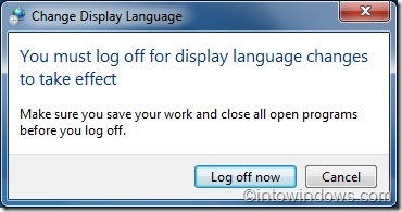 change display language in windows 7