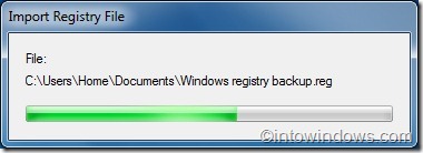 Backup and restore windows 7 registry file