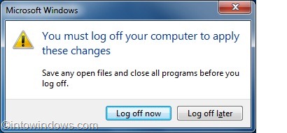 logoff windows