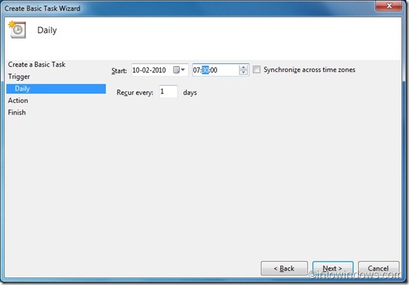 Create Basic Task Wizard 3