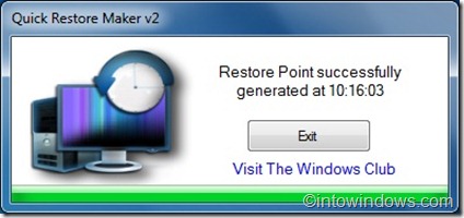 Quick Restore Maker