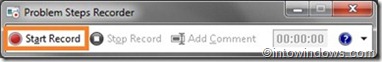 startrecord in problem steps recorder