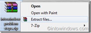 extract zip file in problem steps recorder