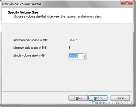 simple volume wizard