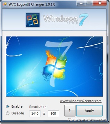 w7c logonui changer