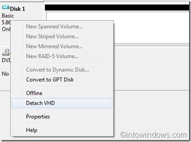 detach vhd