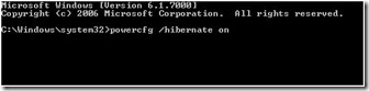 Hibernate command