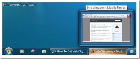 Vista style taskbar