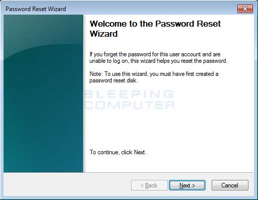 Password Reset Wizard