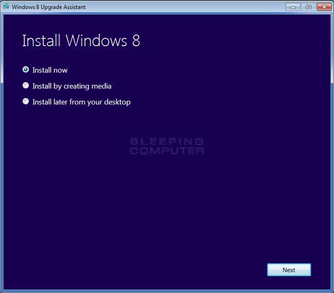 Install Windows 8 Prompt