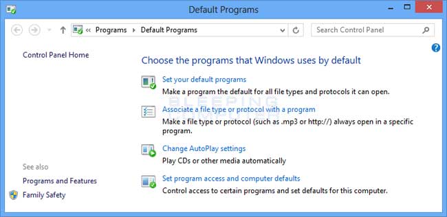 Default Programs