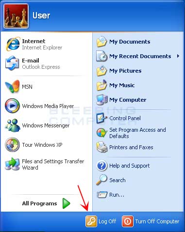 Windows XP Start Menu