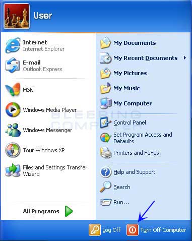 Windows XP Start Menu