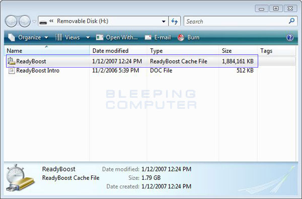 ReadyBoost Cache File