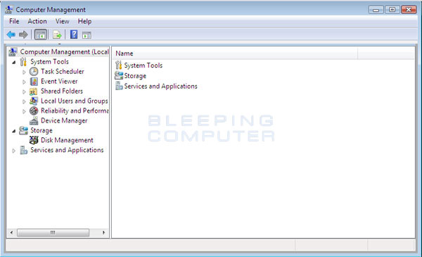 Windows Vista Computer Management