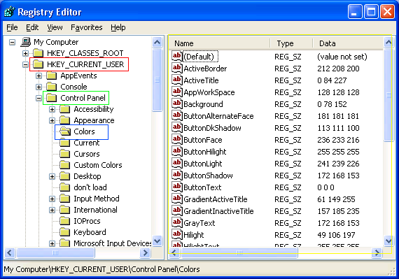 Registry Editor