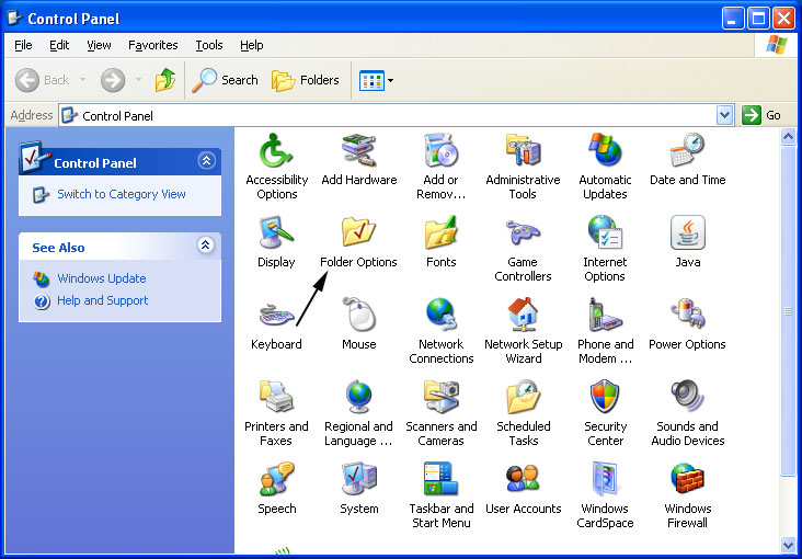 Set Associations control panel