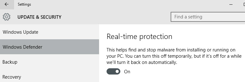 real-time protection