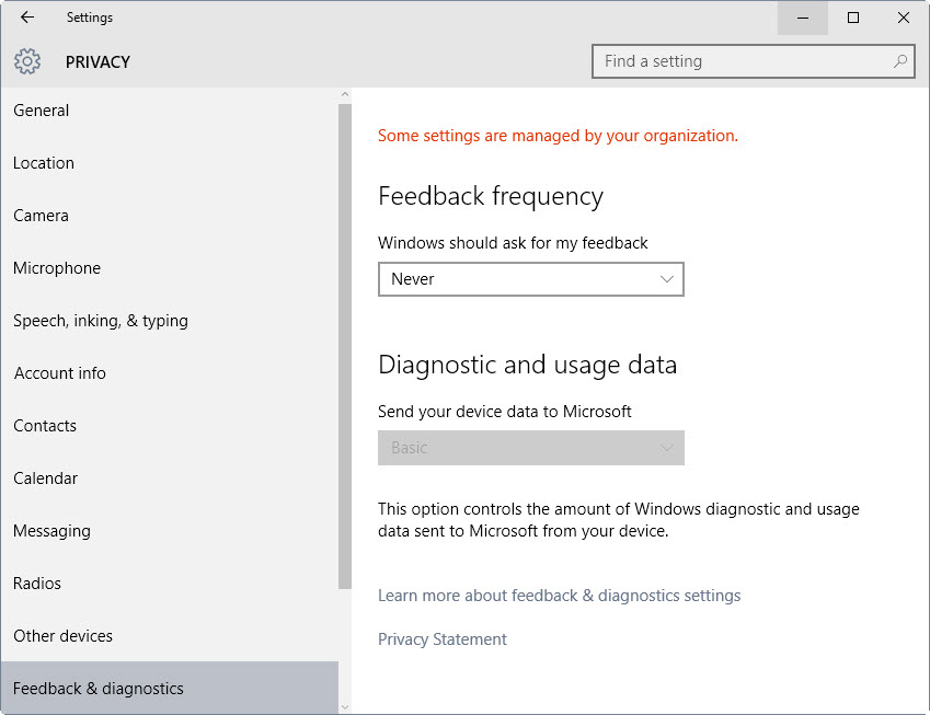 feedback telemetry basic