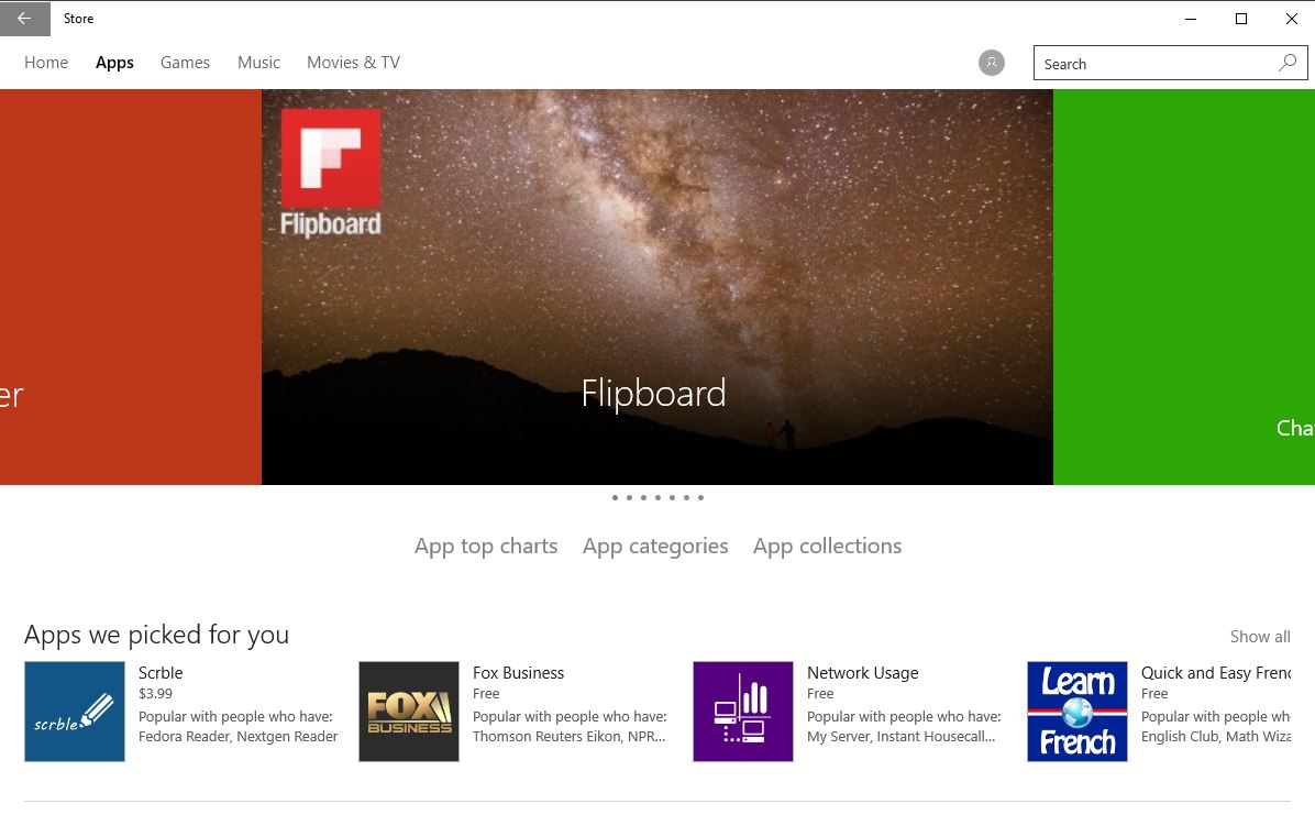 new windows store