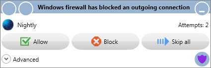 firewall notifications