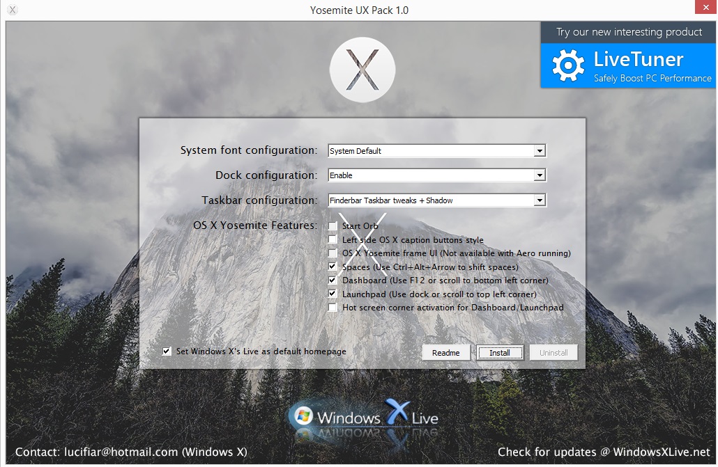 mac os yosemite transformation