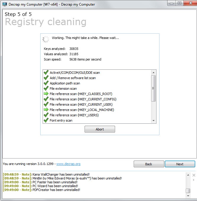 registry cleaning pc